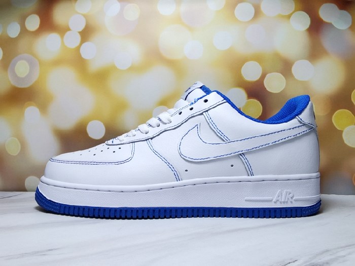 Women's Air Force 1 White/Royal Shoes 0115